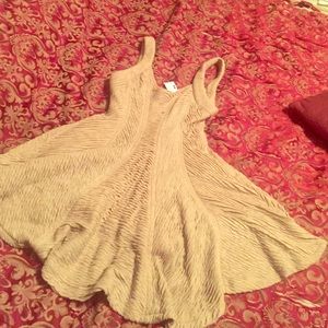 Beige Flare out dress