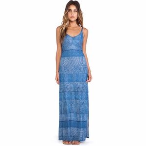 Blue Stripe Maxi Dress