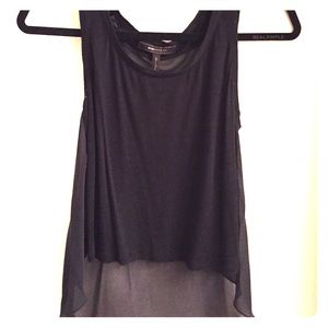 BCBG Max Azria Black Tank w/ Sheer Back
