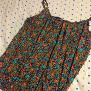 Floral tanktop with built in shelf bra