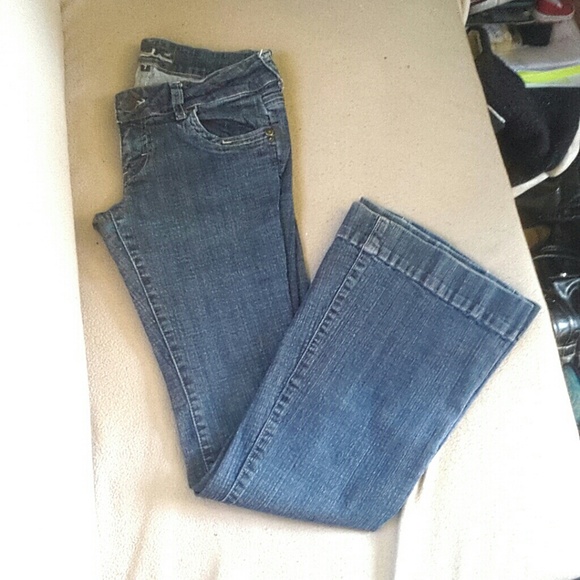 Flare bottom jeans