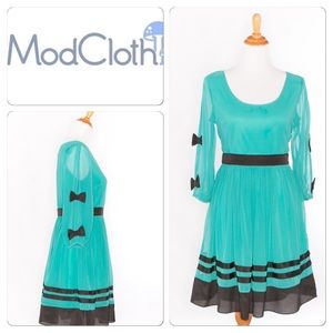 NEW Modcloth Chiffon Bow Dress