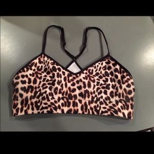 Victoria's Secret Cheetah Sports Bra/Cami Size M