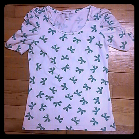 Funky Forever 21 bow-print top!