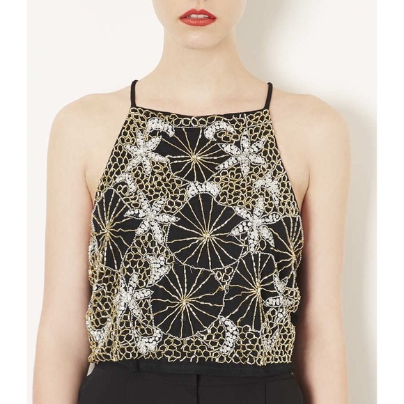 🚫📦TRADED📦🚫Topshop Beaded Top
