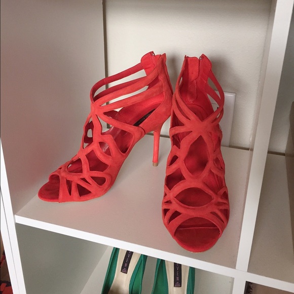 Zara Shoes - Zara red gladiator heels size 39 Zara Shoes - Zara red gladiator heels size 39