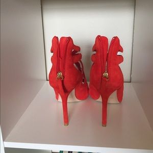 Zara Shoes - Zara red gladiator heels size 39 Zara Shoes - Zara red gladiator heels size 39