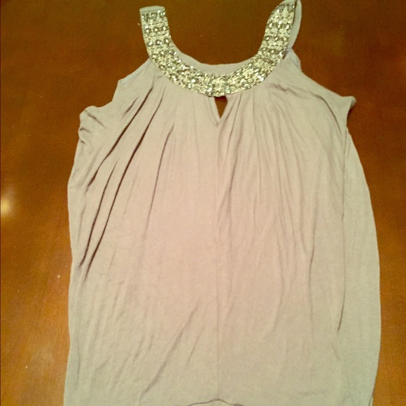 Lightly worn jeweled top