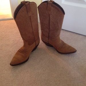 Suede Cowboy boots worn but still good condition