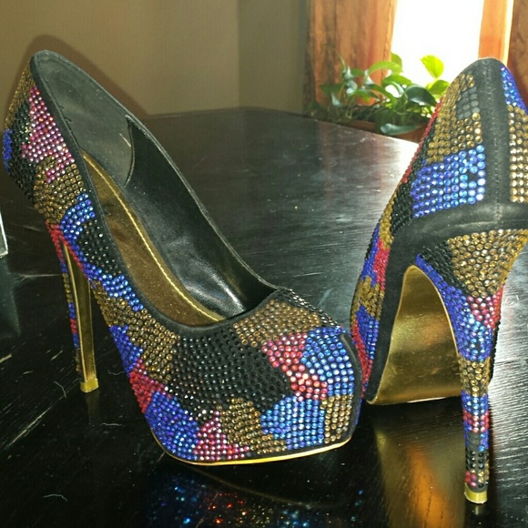 Rhinestone multi heel