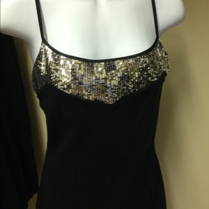 EXPRESS BLACK SEQUINS TOP