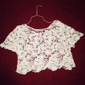 Express cover up crop top