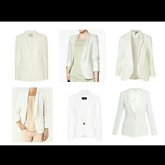 **LOOKING FOR ZARA, H&M OR F21 WHITE BLAZERS!!!