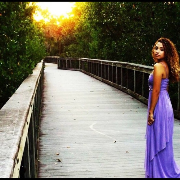 City Studio Purple Gem Prom Dress