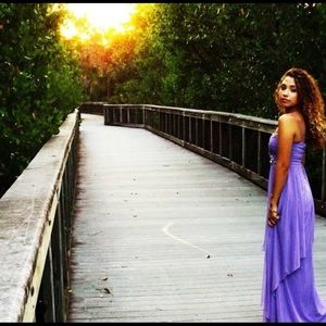 City Studio Purple Gem Prom Dress