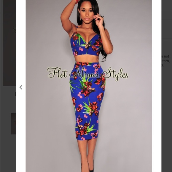 Two piece floral dress