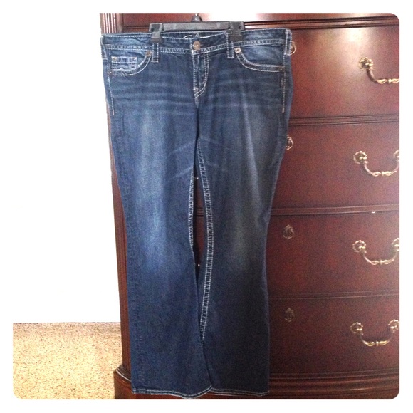 Silver pioneer bootcut jeans