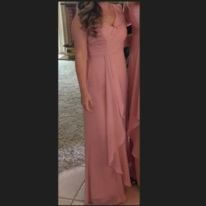 Ballet pink Prom bridesmaids dress