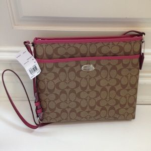 Coach signature file bag retail 195.00