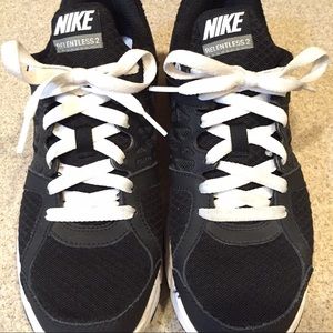 Black and White Nike Relentless Sneakers