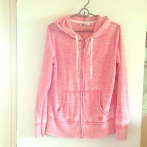 Faded Pink Roxy distressed jacket