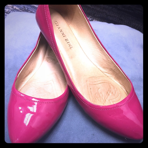 Hot pink flats! Super cute, dress down or up!