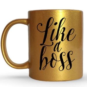 New Metallic Gold Like a Boss Mug