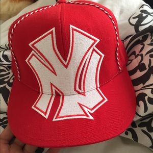Red New York Yankees fitted hat!