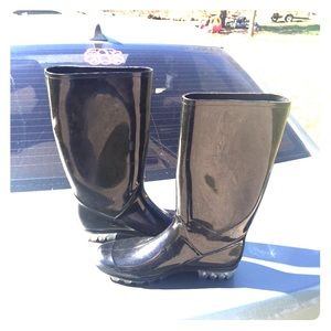 Authentic.   Coach rain boots