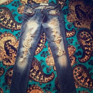 Abercrombie & Fitch distressed jeans