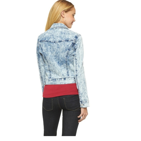 Stone wash denim jacket- light blue - Picture 2 of 2