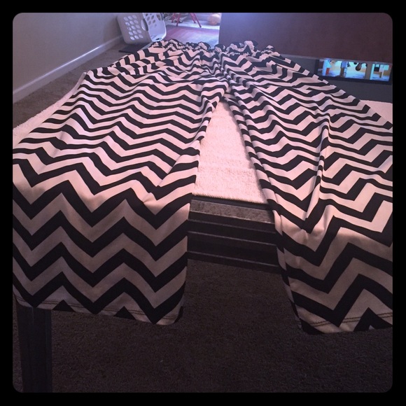 Plus size chevron wide leg pants