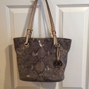 Michael Kors snakeskin handbag