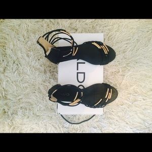 ALDO Gold Strap Sandal