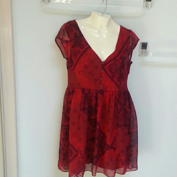🚫 bundled🚫NWOT Button Front Zoey Babydoll Dress - Picture 4 of 4