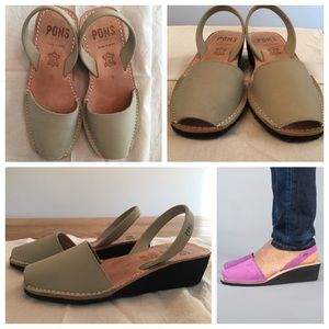 Pons Avarcas Wedge in Bamboo (sz 6 fits 6.5)