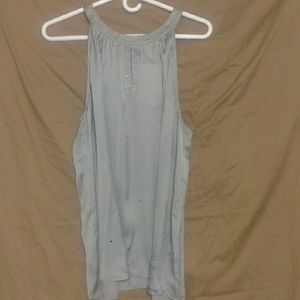 Tank style satin blouse