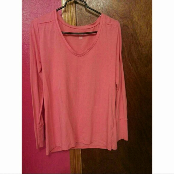 Long sleeve coral top ^_^