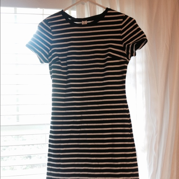 B&W striped dress from old navy