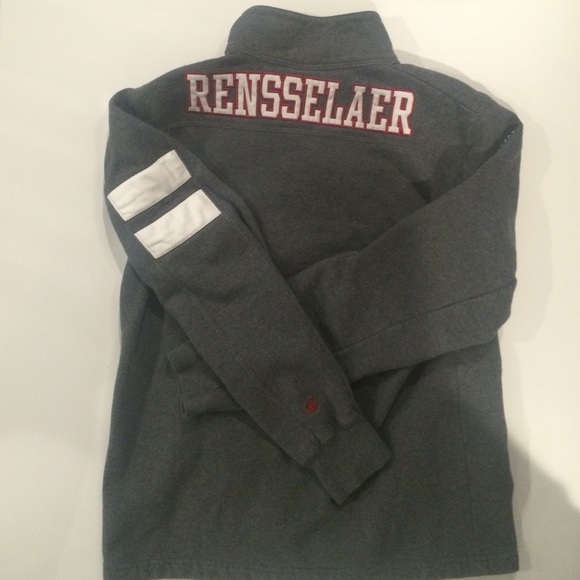 Men's Rensselaer (RPI) 1/2 Buttoned Sweatshirt - Picture 2 of 2