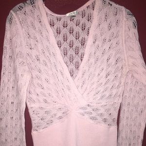 Cache gorgeous wrap pink sweater