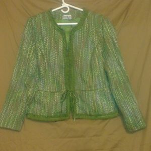 Gorgeous Green Tweed Blazer