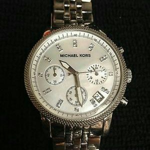 SOLD! Michael Kors Mother of Pearl Chrono Watch
