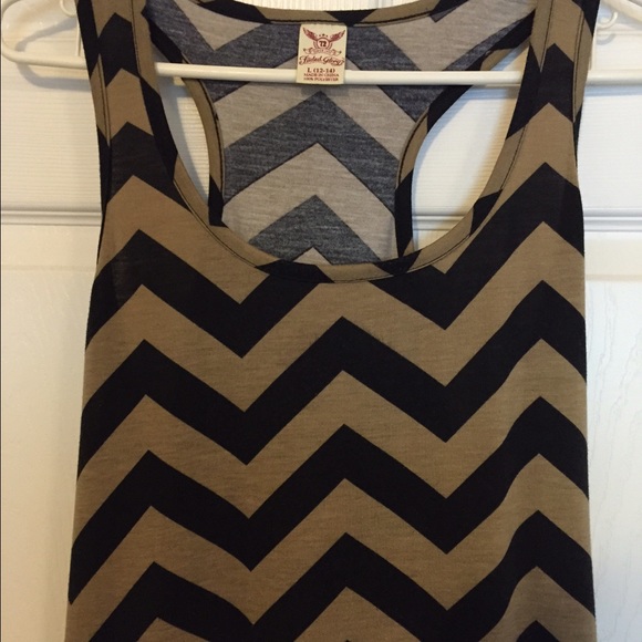 Beige Chevron Maxi Dress
