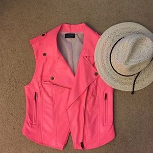 ASTR faux leather vest