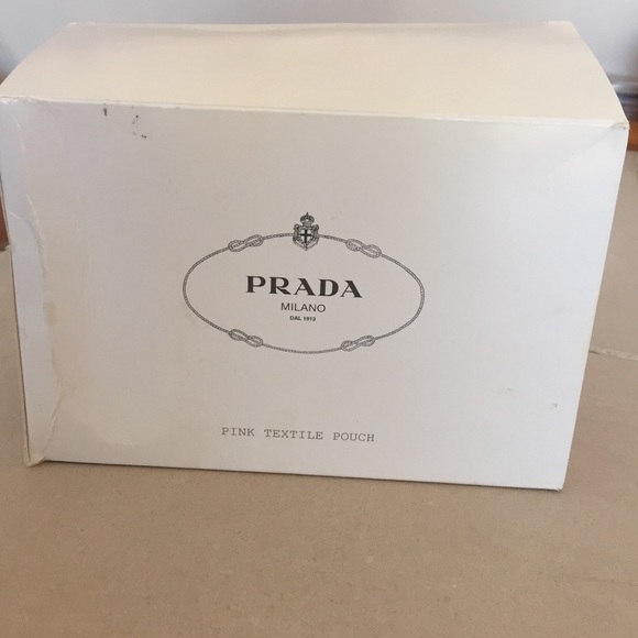 Prada Accessories - Prada pink textile pouch