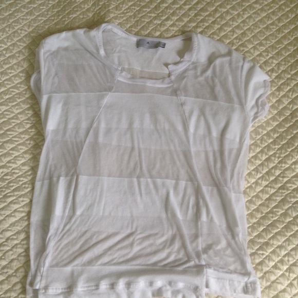 Adidas by Stella McCartney sheer striped tee