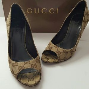 Gucci Monogram Heels