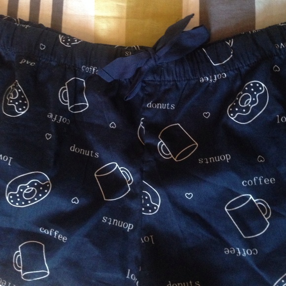 SOLD!!Coffee and donuts sleepwear shorts - Picture 2 of 4