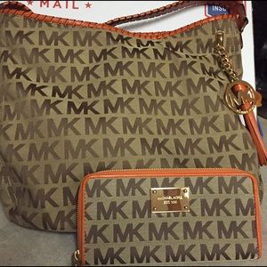 Michael Kors purse and wallet